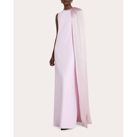 Safiyaa Asan Asymmetric Cape Gown US 6 $2030 - Picture 1 of 12